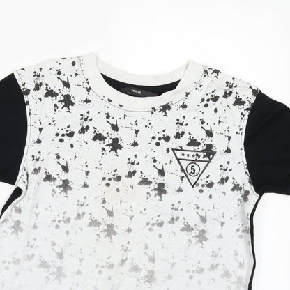 George Girls Black   Basic T-Shirt Size 8-9 Years