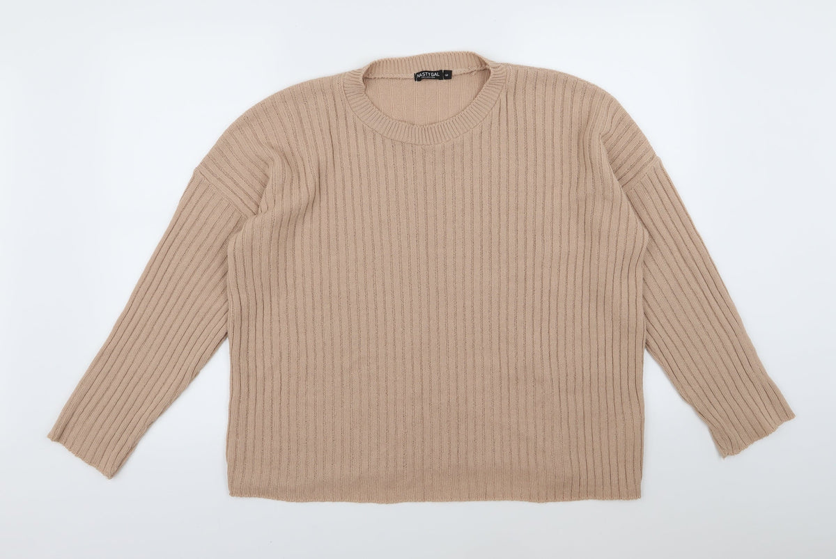 Nasty Gal Womens Pink  Knit Pullover Jumper Size 6
