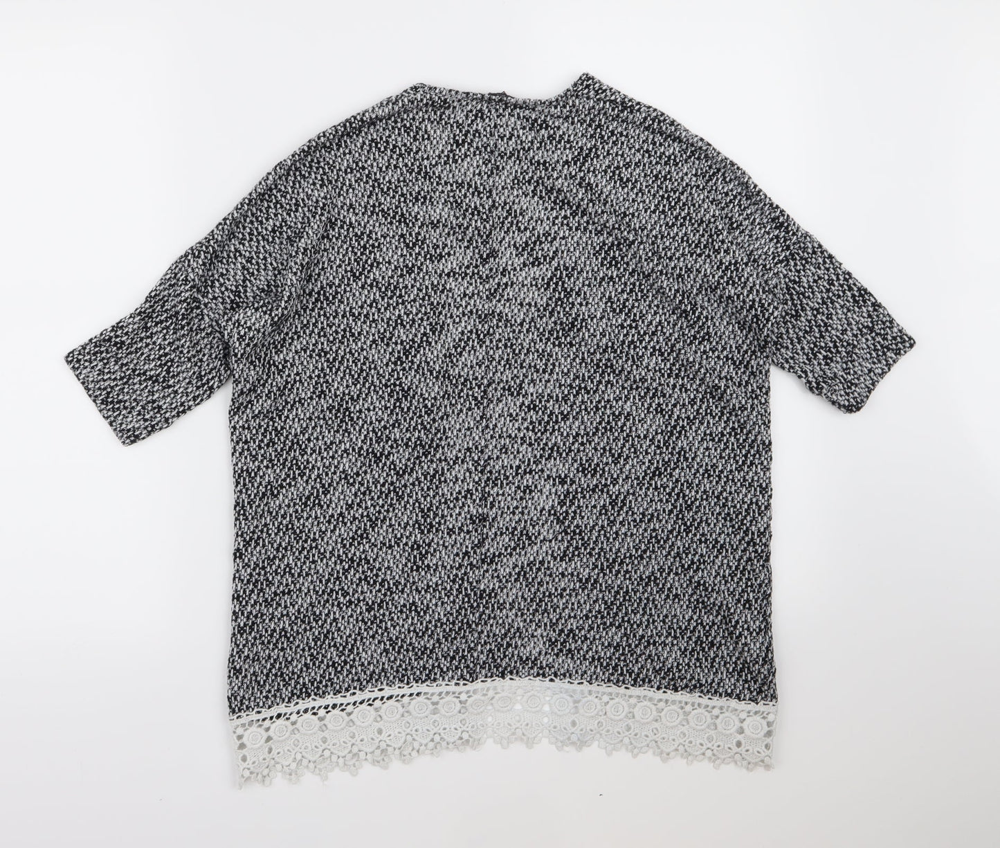 Candy Couture Girls Grey  Knit Cardigan Jumper Size 10-11 Years