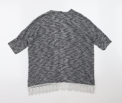 Candy Couture Girls Grey  Knit Cardigan Jumper Size 10-11 Years