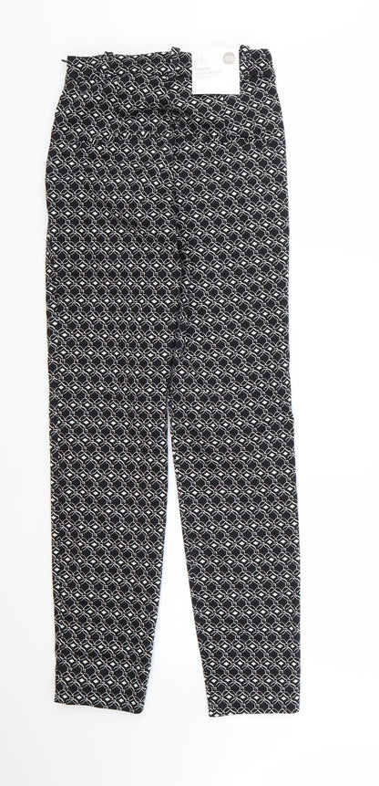 Womens UK Size 6 H&M Regular Fit  Black Trousers