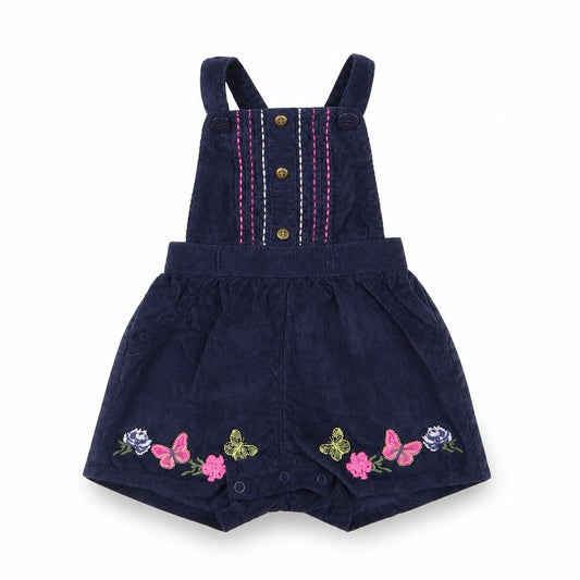 Nutmeg Girls Blue  Corduroy Dungaree One-Piece Size 3-6 Months