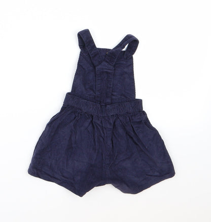 Nutmeg Girls Blue  Corduroy Dungaree One-Piece Size 3-6 Months