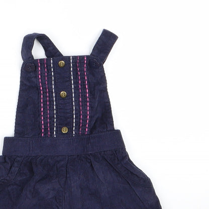 Nutmeg Girls Blue  Corduroy Dungaree One-Piece Size 3-6 Months