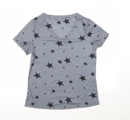 Womens UK Size S Yoins Grey Basic T-Shirt