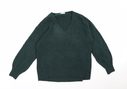 H&M Womens Green  Knit Pullover Jumper Size XS