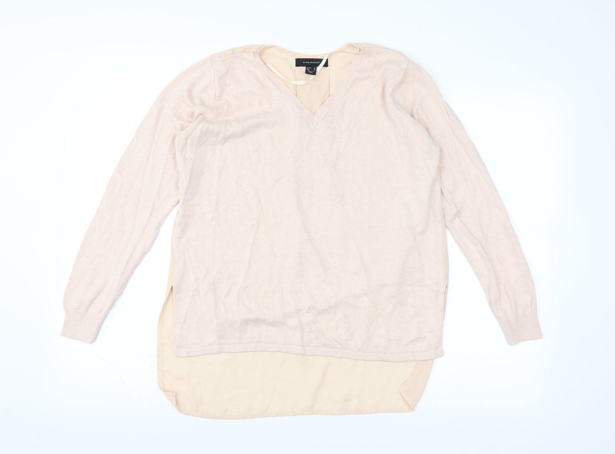 Primark Womens Pink   Pullover Jumper Size 12  - sheer back