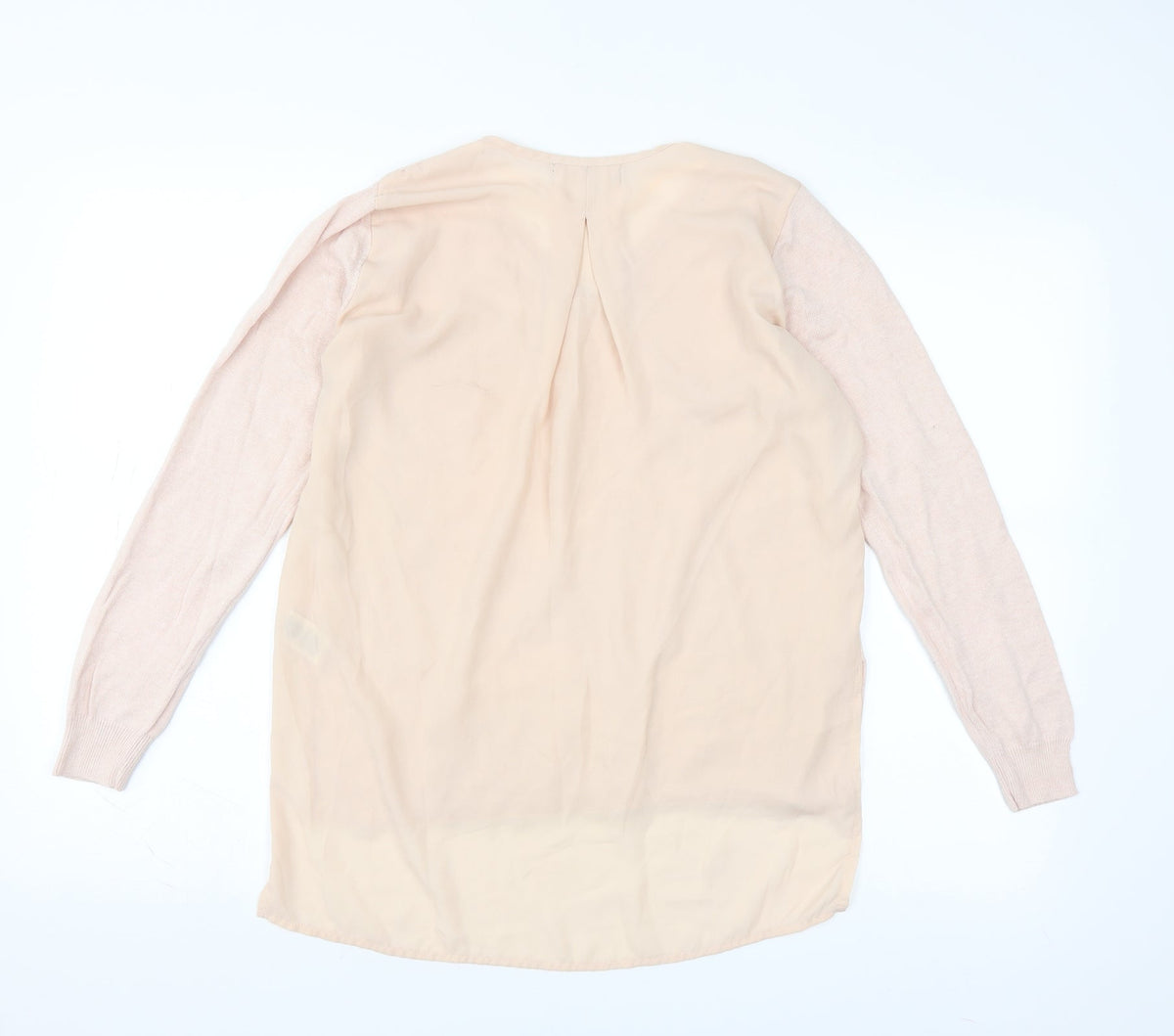 Primark Womens Pink   Pullover Jumper Size 12  - sheer back