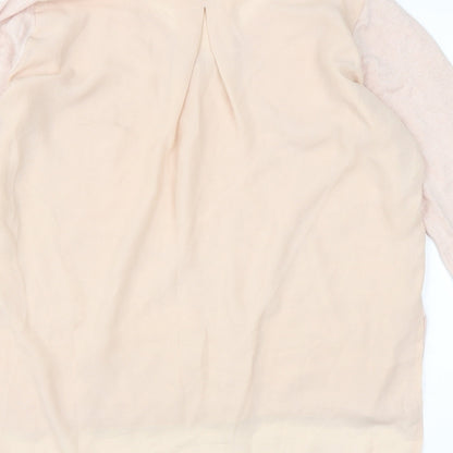Primark Womens Pink   Pullover Jumper Size 12  - sheer back