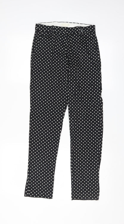 Womens UK Size 8 H&M Slim Fit  Black Trousers