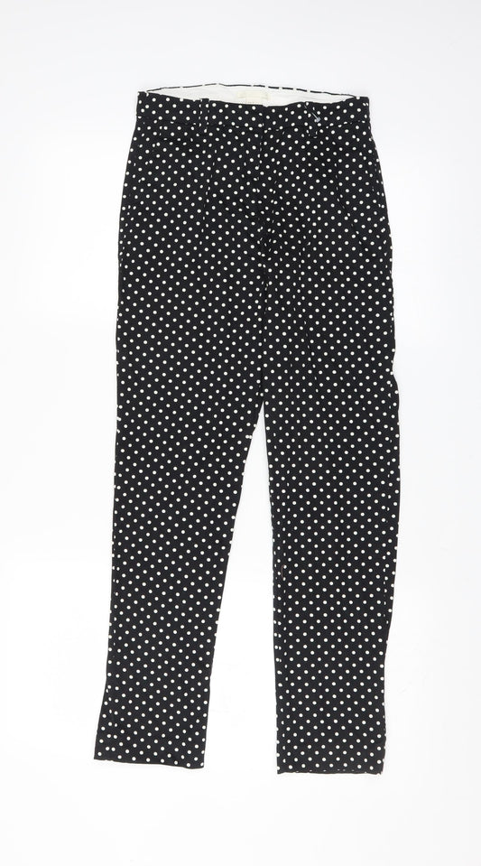 Womens UK Size 8 H&M Slim Fit  Black Trousers