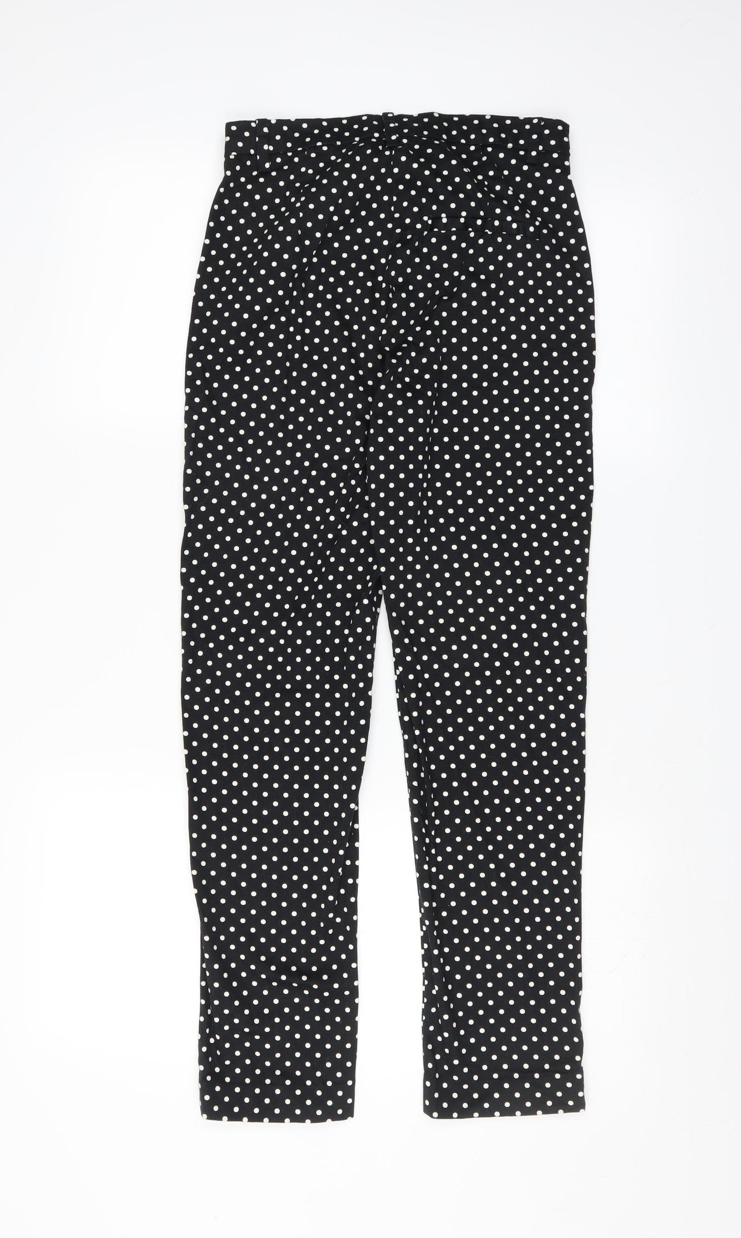 Womens UK Size 8 H&M Slim Fit  Black Trousers