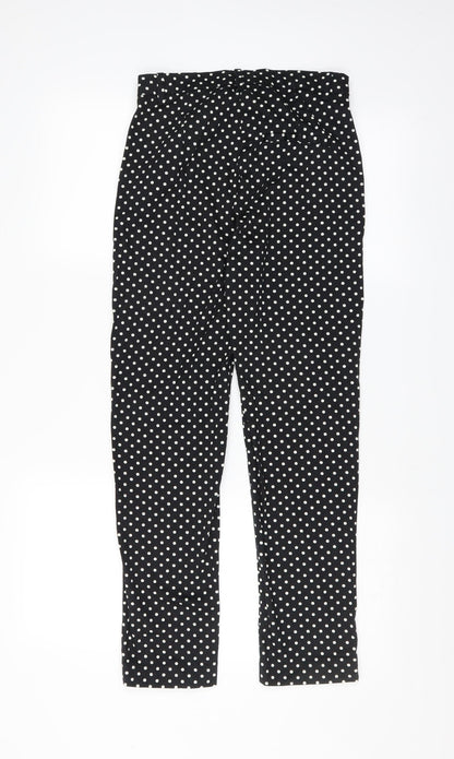 Womens UK Size 8 H&M Slim Fit  Black Trousers