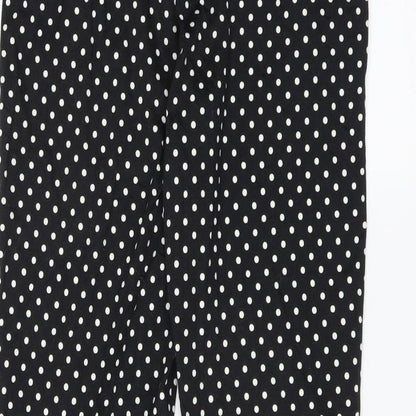 Womens UK Size 8 H&M Slim Fit  Black Trousers