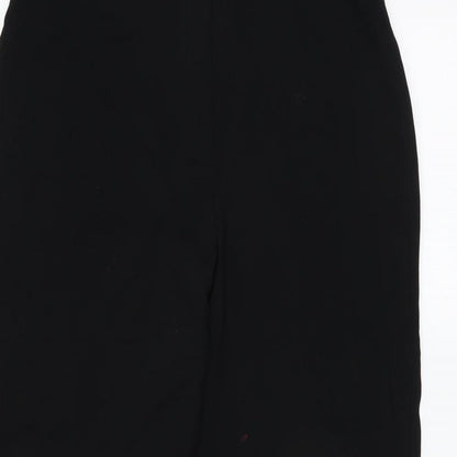 Womens UK Size 12 Preworn Regular Fit  Black Trousers