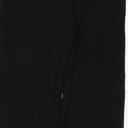 Womens UK Size 12 Preworn Regular Fit  Black Trousers