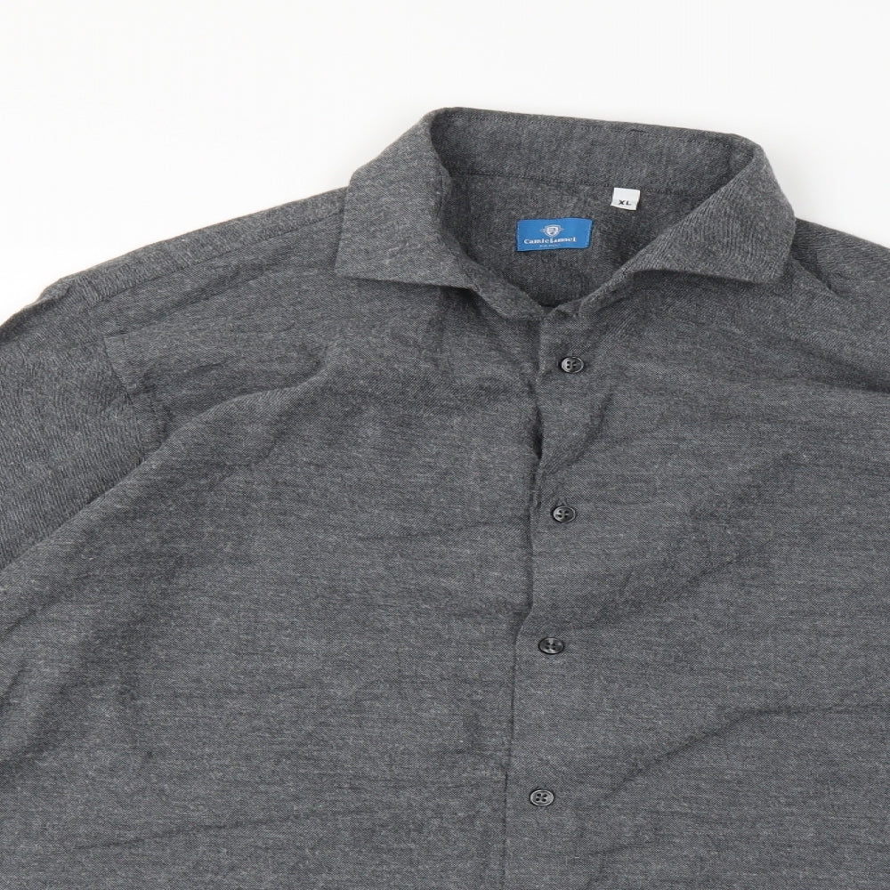 Mens UK Size XL camiciamoci Grey  Button-Up Long Sleeve Casual Shirt