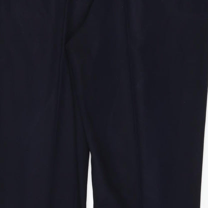 M&Co Womens Blue   Trousers  Size 16 L28 in - bootcut