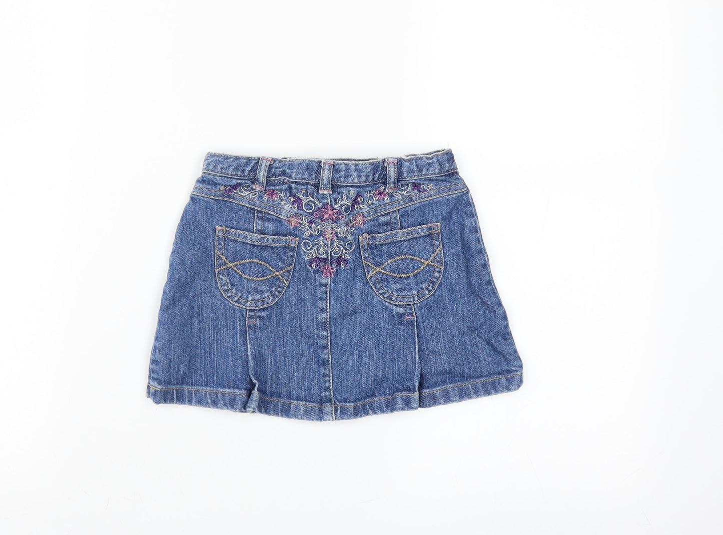Gap Girls Blue  Denim A-Line Skirt Size 3 Years