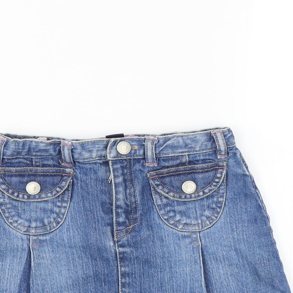 Gap Girls Blue  Denim A-Line Skirt Size 3 Years