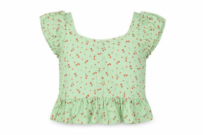 Womens UK Size S Primark Green Basic Blouse