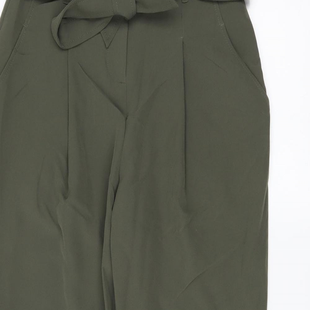 New Look Womens Green   Trousers  Size 8 L27 in - belted