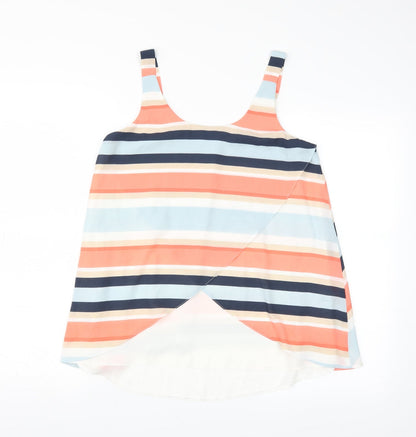 Nutmeg Womens Multicoloured Striped  Basic Tank Size 8
