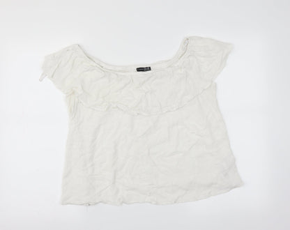 Primark Womens White   Basic Blouse Size 14