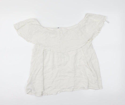 Primark Womens White   Basic Blouse Size 14