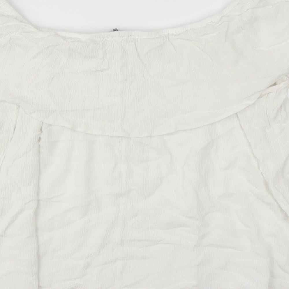 Primark Womens White   Basic Blouse Size 14