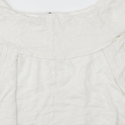 Primark Womens White   Basic Blouse Size 14
