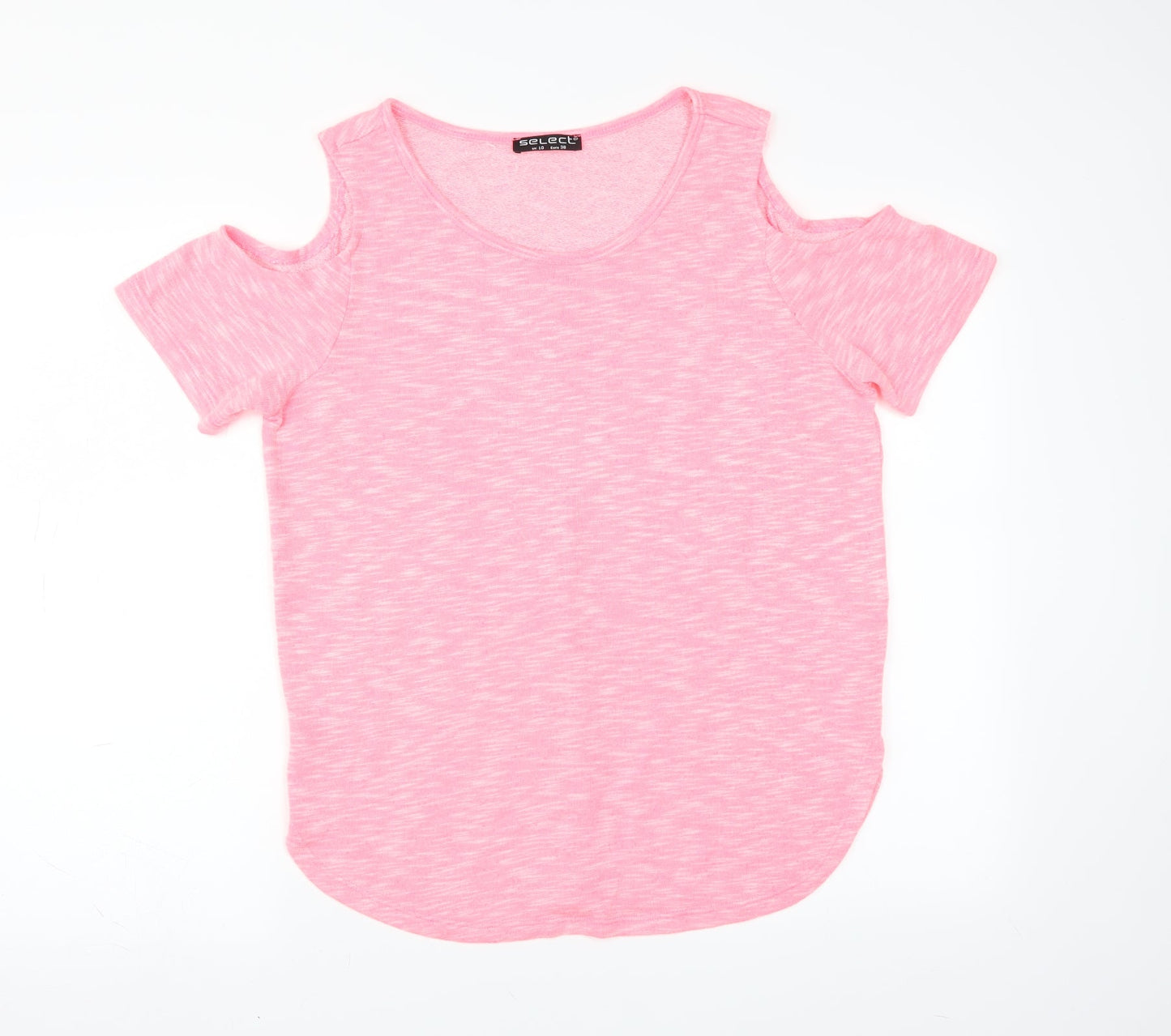Select Womens Pink   Pullover Jumper Size 10  - cold shoudler