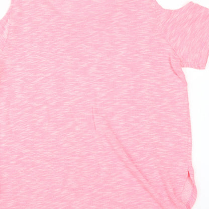 Select Womens Pink   Pullover Jumper Size 10  - cold shoudler