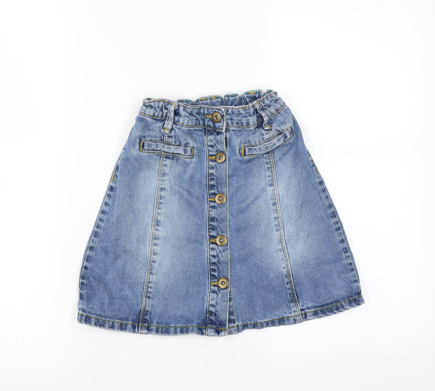 John Lewis Girls Blue  Denim A-Line Skirt Size 9 Years