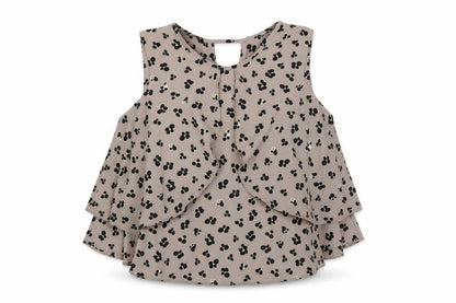 Zara Womens Brown Floral  Basic Blouse Size S