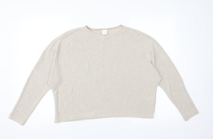 H&M Womens Beige   Pullover Jumper Size S