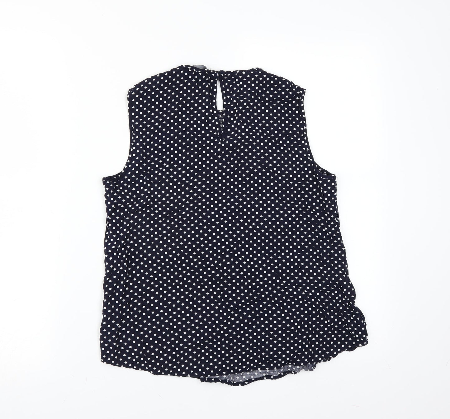 Primark Womens Blue Polka Dot  Basic Blouse Size 10
