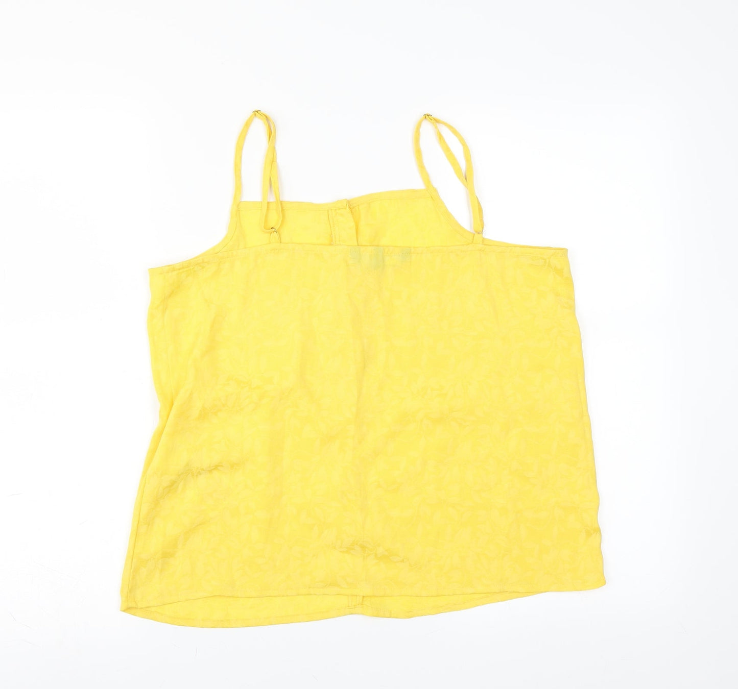 Womens UK Size M VERO MODA Yellow Camisole Blouse