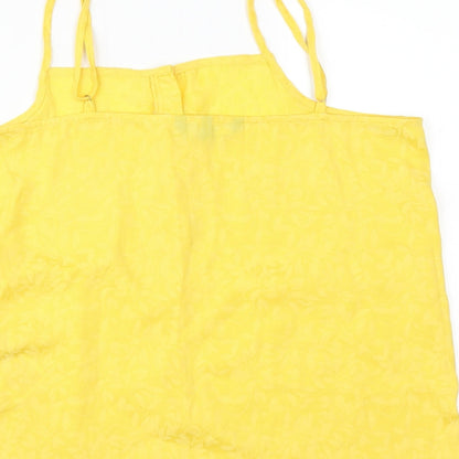 Womens UK Size M VERO MODA Yellow Camisole Blouse