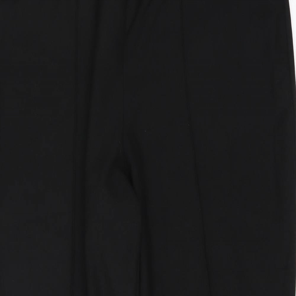 Womens UK Size 14 Preworn Regular Fit  Black Trousers