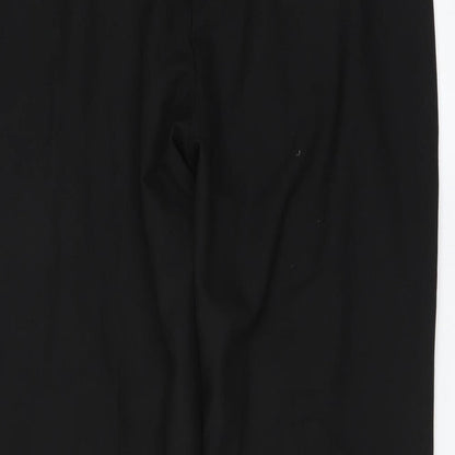 Womens UK Size 14 Preworn Regular Fit  Black Trousers