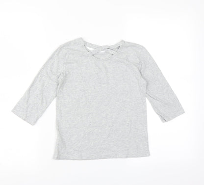 F&F Girls Grey   Basic T-Shirt Size 8-9 Years  - influencer