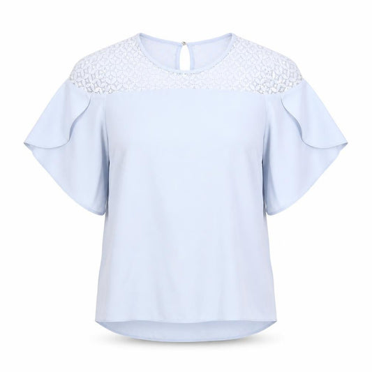 Womens UK Size 12 F&F Blue Basic Blouse