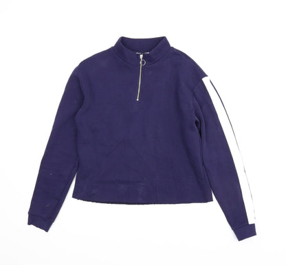 Matalan Girls Blue   Pullover Jumper Size 14 Years  - Cropped