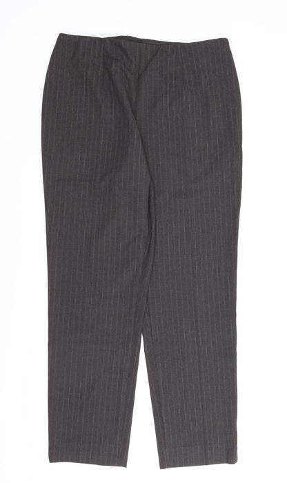 Womens UK Size 16 M&S Regular Fit Pedal Pusher Brown Trousers