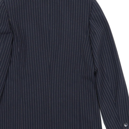 Steilmann Womens Blue Striped  Jacket Suit Jacket Size 38