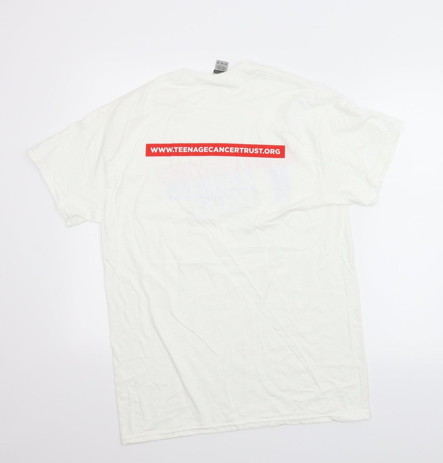 Mens UK Size M Gildan White  T-Shirt