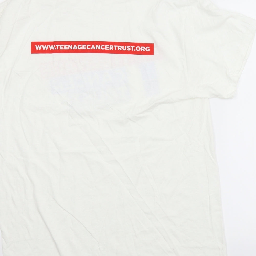 Mens UK Size M Gildan White  T-Shirt