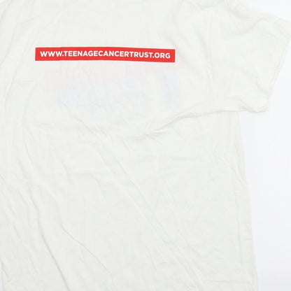 Mens UK Size M Gildan White  T-Shirt