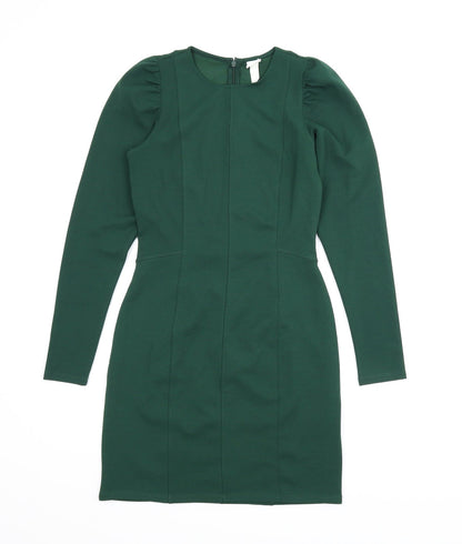 H&M Womens Green   Sheath  Size S